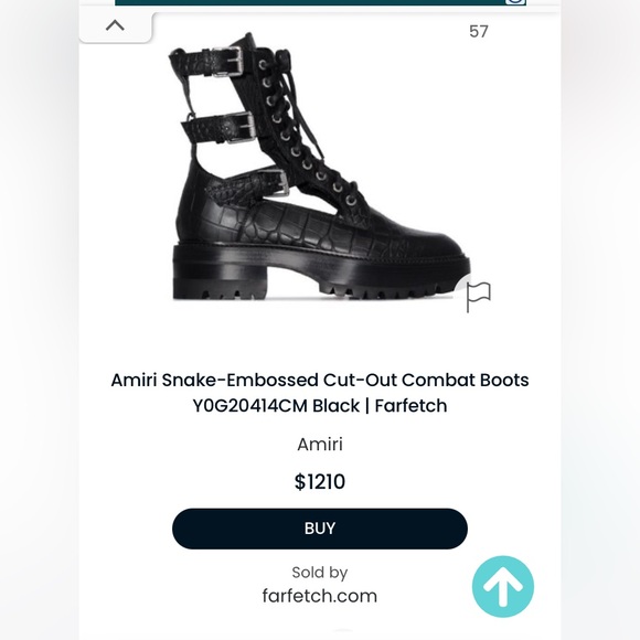 AMIRI CUT OUT COMBAT BOOT - Picture 3 of 12